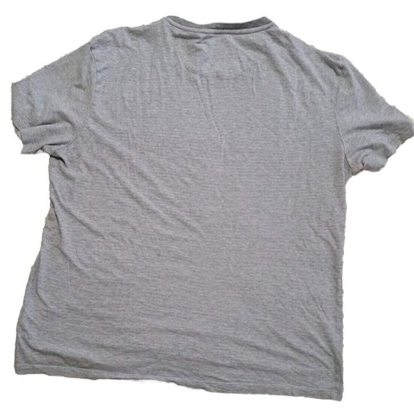 Calvin Klein Liquid Touch L Gray Stripe Short Sleeve T-Shirt - Picture 3 of 6